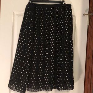 A new day polka dot pleated skirt